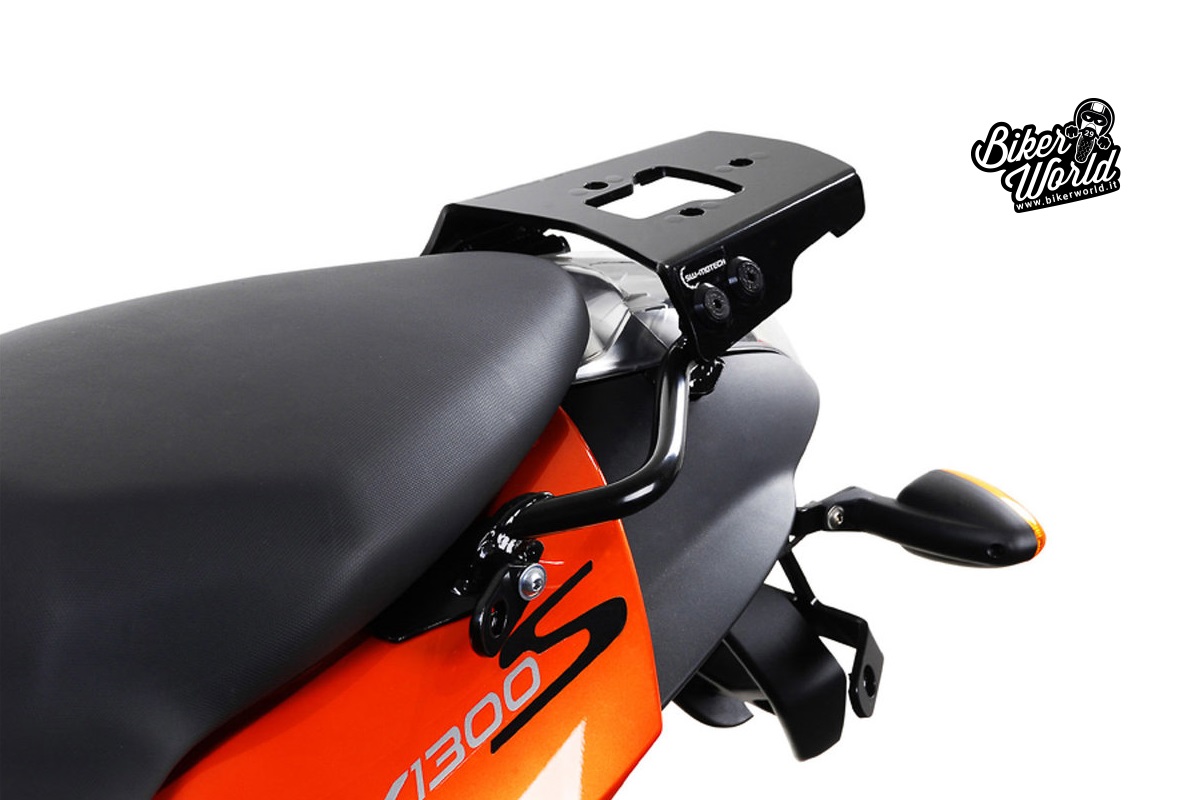SW-Motech Portapacchi Alluminio Per BMW K1200S/K1300S - Nero, Modelli 2005-2009